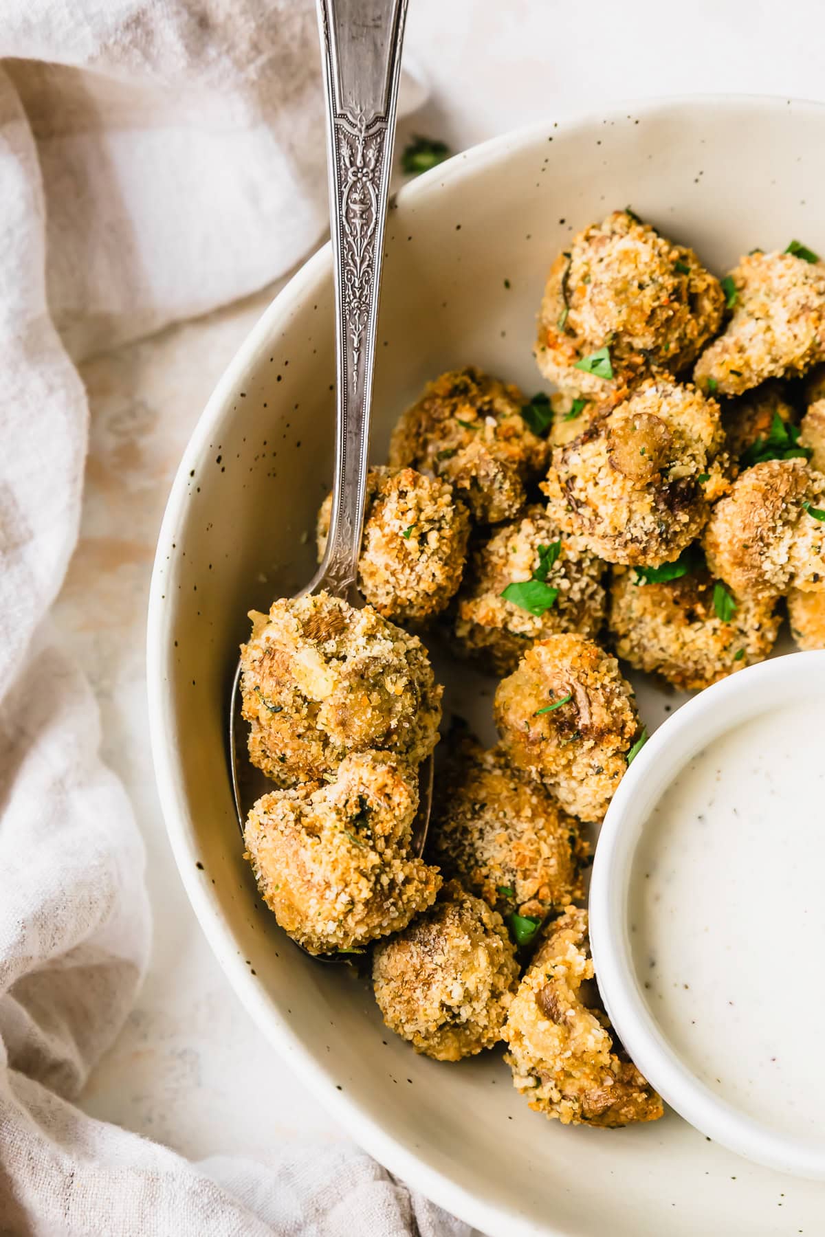 Air Fryer Breaded Mushrooms