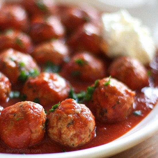 Easy Crockpot meatballs, slow-cooked all day for a mouthwatering, home-cooked dinner ready when you are. Perfect with spaghetti, crusty bread, or piled high in a hero sandwich!