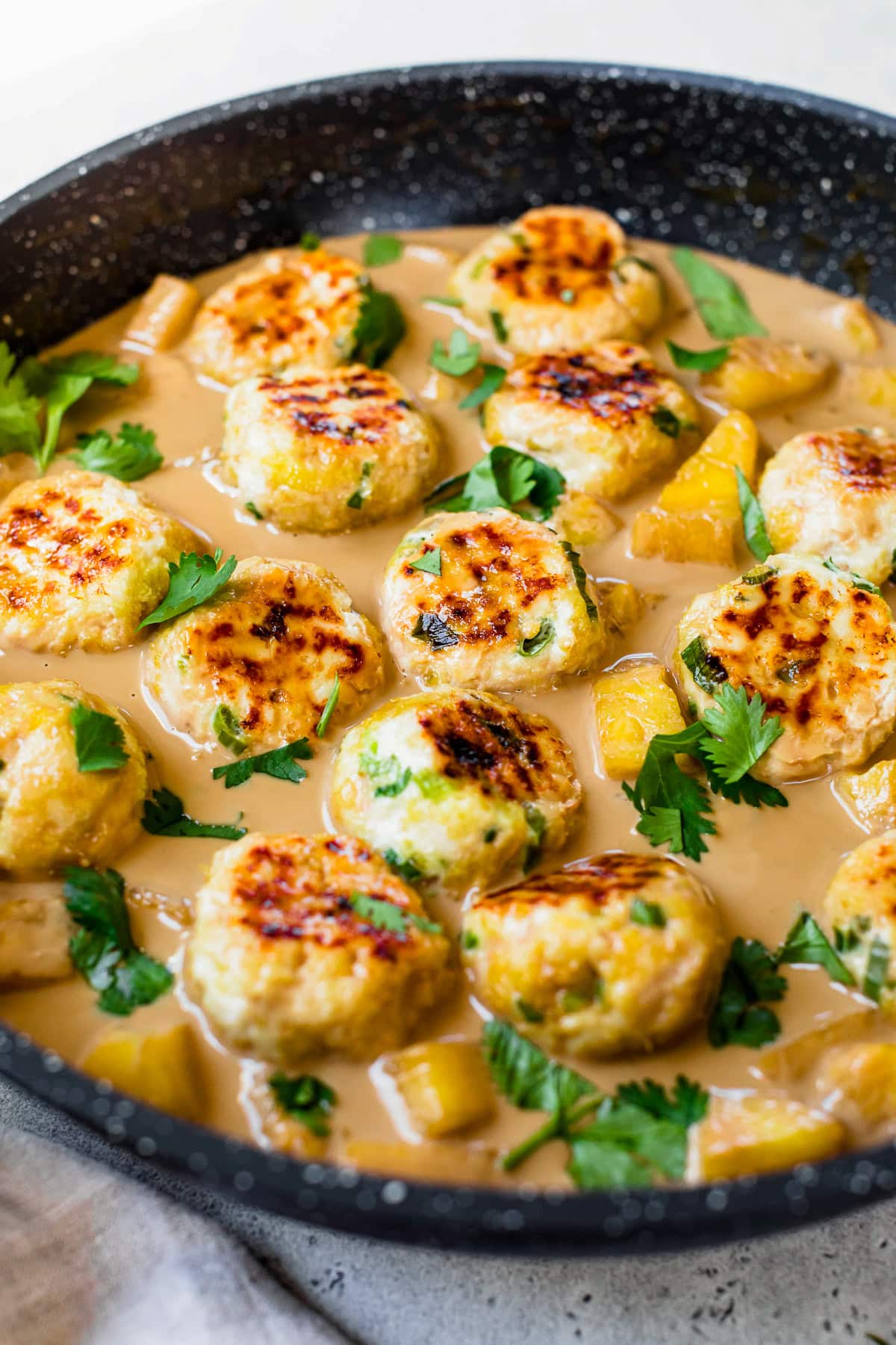 Hawaiian Chicken Meatballs with Pineapple
