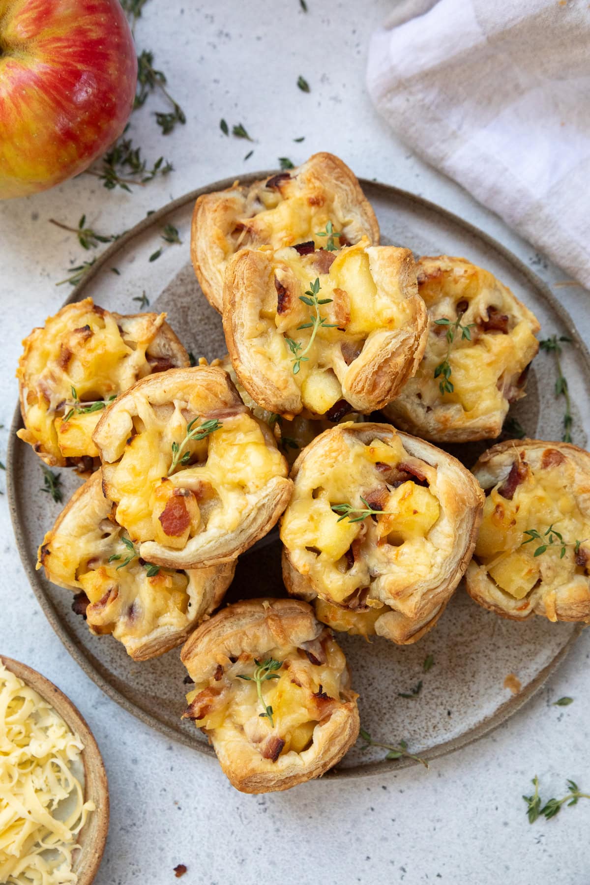 Puff Pastry Apple and Bacon Bites