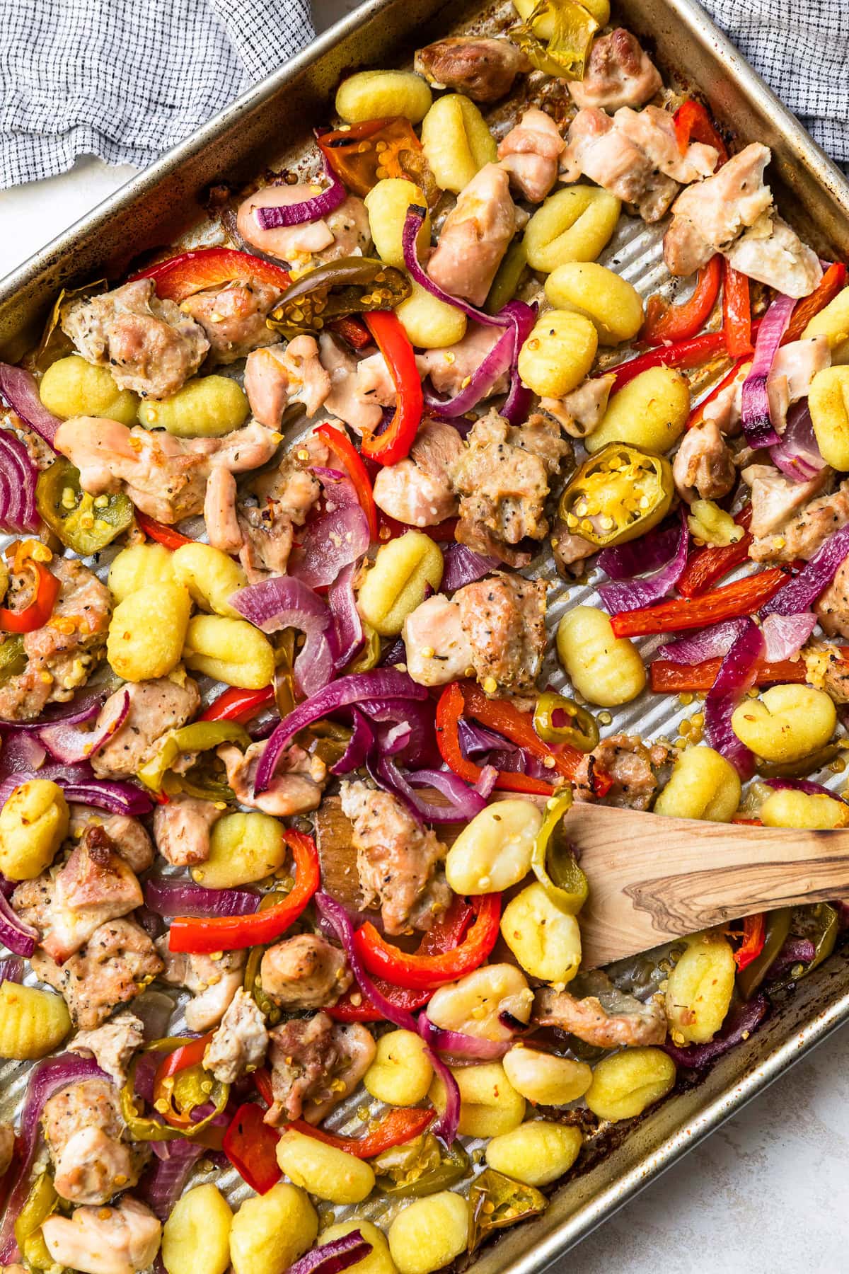 One Pan Chicken Scarpariello with Gnocchi