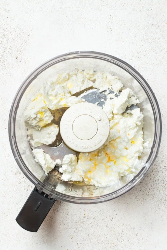 feta cheese and cottage cheese in food processor