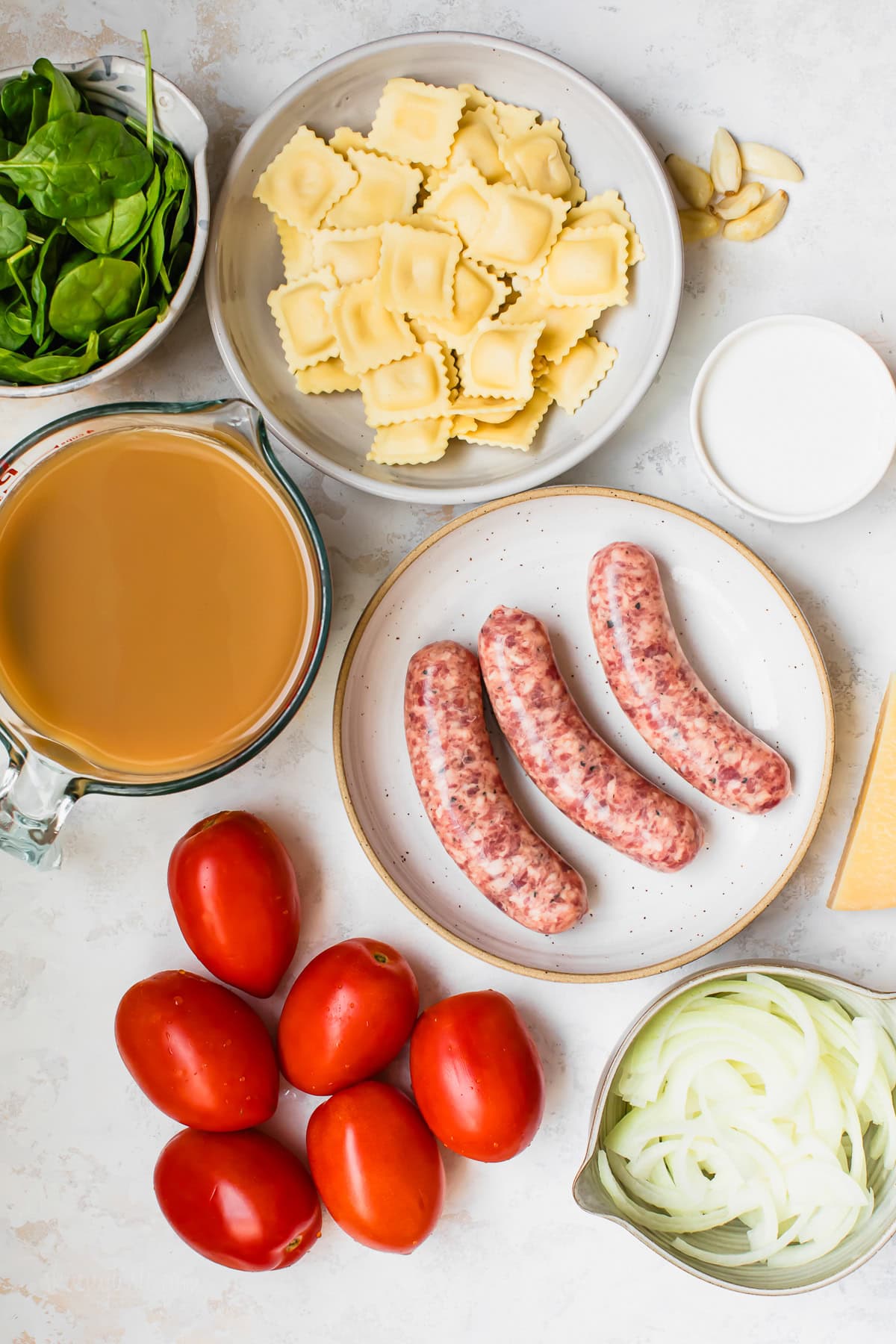 Ravioli Soup ingredients