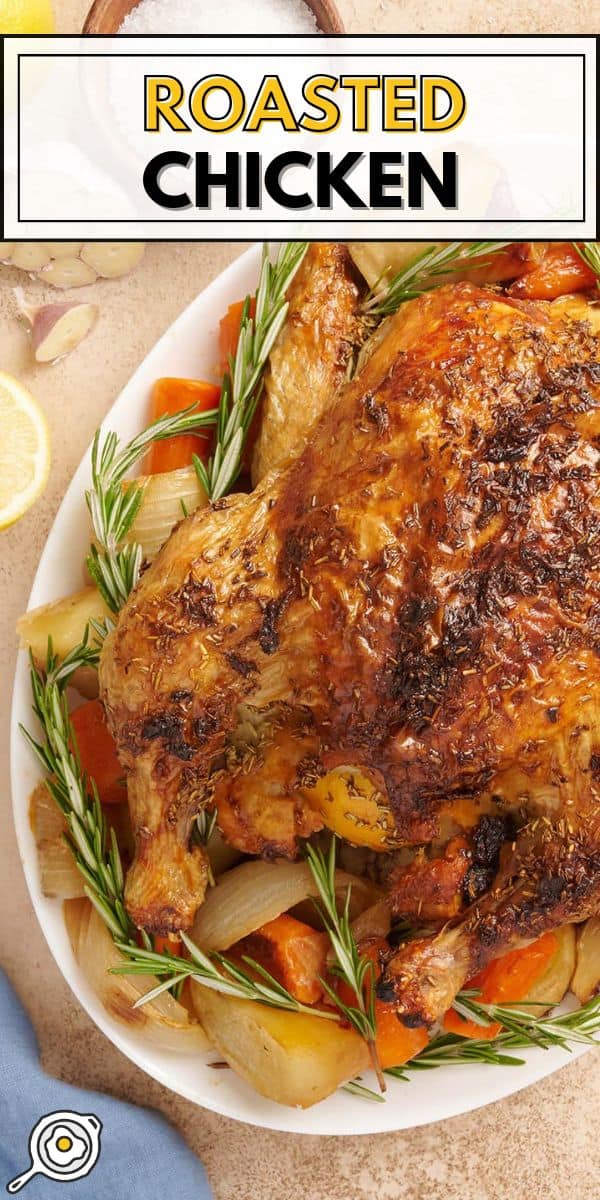 roasted chicken pin image