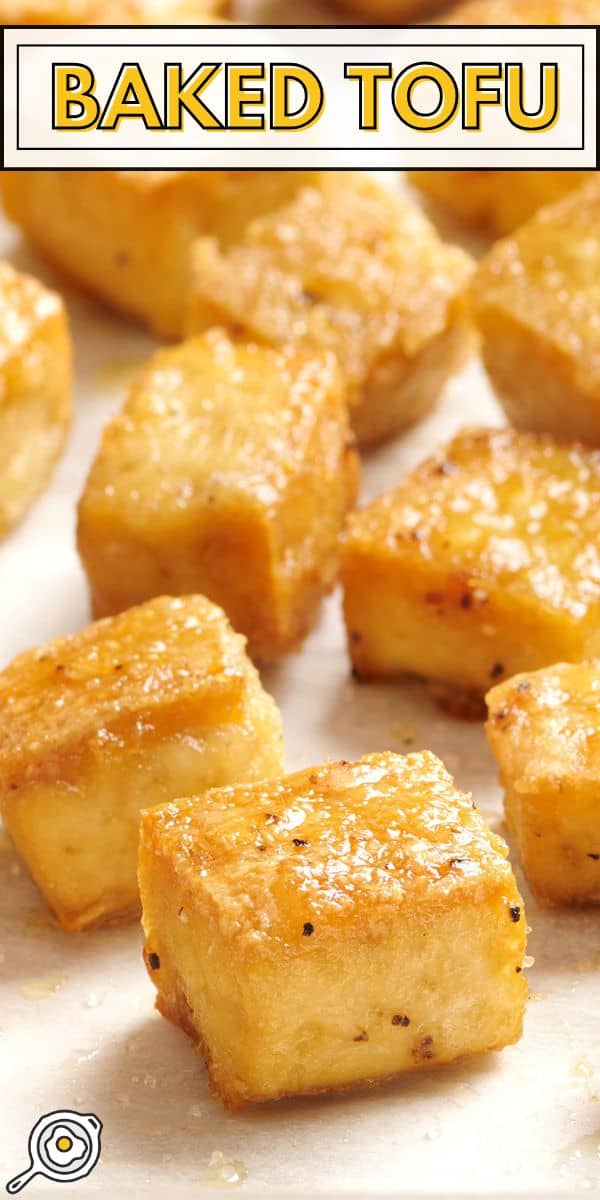 baked tofu pin image